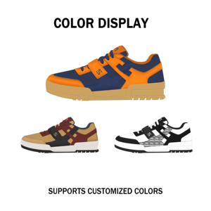 รองเท้าผ้าใบสเก็ตบอร์ดแบบย้อนยุคกันลื่นระบายอากาศได้เทรนด์แฟชั่นสำหรับวัยรุ่นนักเรียนฤดูใบไม้ผลิ/ฤดูร้อนออกแบบโลโก้ได้ตามต้องการ - Product Image 2