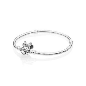 Directo de Fábrica Pulsera de Cadena de Serpiente con Cierre <span class=keywords><strong>Minnie</strong></span>, Diseño Animal, Bañada en Plata 925, con Cristales Incrustados y Dijes de Mariposa y Cabeza de <span class=keywords><strong>Calabaza</strong></span> - Product Image 4