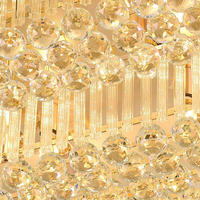 Plafonnier moderne en cristal rectangulaire à LED, éclairage encastré pour salon, chambre à coucher, salle à manger, décoration élégante, plafonnier encastré