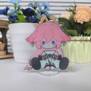 Venta Directa de Fábrica: Figuras Ecológicas de Genshin, Impresión Única, Lindos Stands Acrílicos con Diseño de Anime y Fondo - Product Image 3