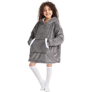 Wearable Blanket <strong>Hoodie</strong> Women <strong>Long</strong> Sherpa Fleece Hooded Blanket With Giant Pocket and Belt Winter Gifts for Girlfriend Mom - Product Image 6