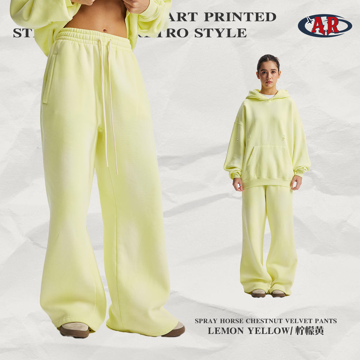 7792 trousers-lemon yellow