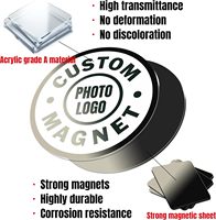 Aimants personnalisés avec logo photo, technique d'impression ronde pour réfrigérateur, décoration de la maison, bureau, cuisine, casier