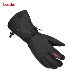 Guantes Eléctricos Boodun Negros de Poliéster Unisex para Esquí con Carga USB y Tres Ajustes de Temperatura - Product Image 2