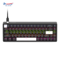 Clavier mécanique de jeu filaire USB-C KBL-303YM, rétroéclairage LED multicolore, Plug & Play, Hot-Swap, disposition 26 touches sans conflit