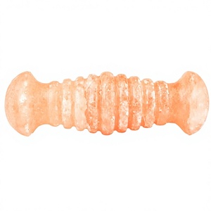 Rouleau de massage pour les pieds en sel rose de l'Himalaya, cristal naturel, portable, fait main, Feng Shui, réflexologie, lampe de sel - Product Image 2