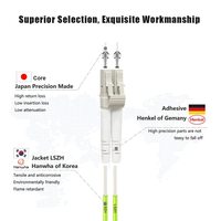Cable de Fibra Óptica RSPOF OM5 LC LC, Opciones de Longitud de 0.2m-20m, 40GB/100GB Dúplex, 50/125um Multimodo, LSZH UPC/APC, Pulido, 1 Año de Garantía