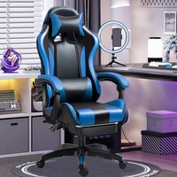 WDY Vente en gros pas cher confortable chaise de jeu d'ordinateur chaises de jeu ergonomiques avec repose-pieds