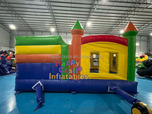 <span class=keywords><strong>Thomas</strong></span> castillo hinchable inflable Moonwalk Casa de rebote con tobogán y pancartas para saltar castillos tobogán de agua inflable - Product Image 5