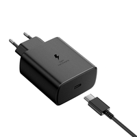 Charger Dinding 45w Tipe C Pd Colokan EU UK Langsung dari Pabrik Grosir, Set Kabel 5A, Pengisi Daya & Adaptor Ponsel Super Cepat untuk Samsung