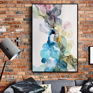 Tùy Chỉnh Bán Buôn Kích Thước Lớn Hand Painted Tóm Tắt Tranh Sơn Dầu Trên Vải Pop Hiện Đại Nghệ Thuật Áp Phích Tường Hình Ảnh Đối Với Trang Chủ Trang Trí