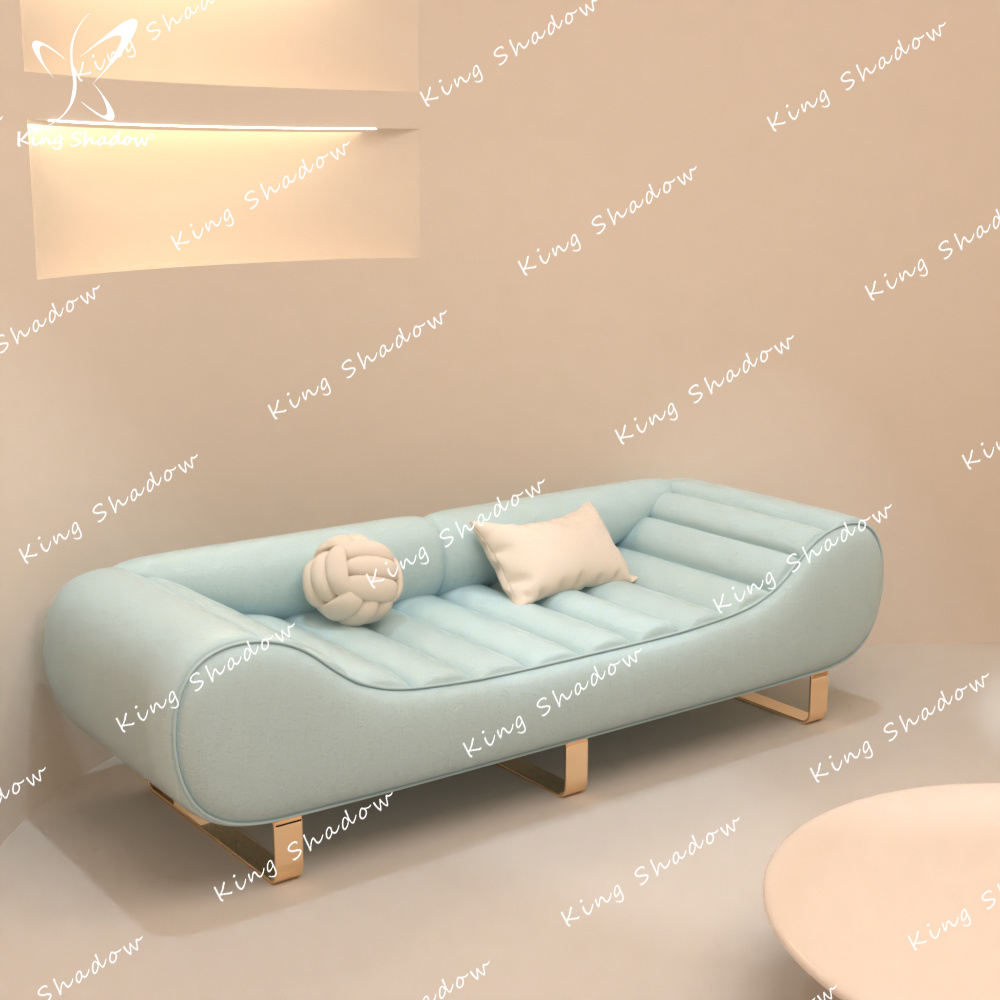 Customized Modern Sectional Sofa and Waiting Chair in Living Room