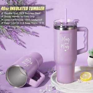 Lavanda mamma <span class=keywords><strong>Spa</strong></span> <span class=keywords><strong>Set</strong></span> regalo cura pacchetto unico regali anniversario cesto Kit coperta morbida 40 oz Tumbler unico regalo donna - Product Image 4