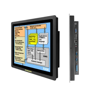 All-In-One Industrial Panel PC Capacitive Touch Screen I7/i3 CPU 4/8GB RAM 32GB VGA/LCD RJ45 LAN-Industrial Computer Monitor