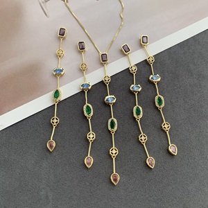 สร้อยคอแฟชั่น BD-<span class=keywords><strong>B6666</strong></span> สีทองวิบวับ สร้อยคอสวยหรูสำหรับผู้หญิง สร้อยคอคริสตัลสวยงาม อุปกรณ์เสริมสำหรับงานปาร์ตี้ - Product Image 3