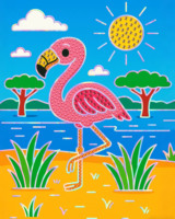 Meilleures ventes : Kit de peinture diamant 20x25cm, animaux style américain peints à la main, avec cadre, jouet anti-stress pour enfants, haute technologie