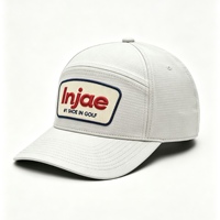 Gorra de Golf Personalizada de 7 Paneles, Transpirable, con Logotipo en Parche, Visera Curva, Ajustable, con Cierre a Presión, para Deportes al Aire Libre, para Amantes del Golf