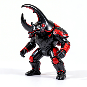 Figura Decorativa de PVC Personalizada, Exquisita Figura de Guerrero <span class=keywords><strong>Escarabajo</strong></span> <span class=keywords><strong>Rinoceronte</strong></span> - Product Image 3