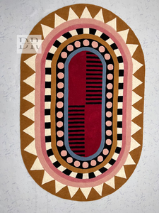 Alfombra de lana con mechones a mano de alta calidad, Alfombra de Mesa Grande ovalada, sala de estar, dormitorio, puerta, espacio, logotipo, número de modelo - Product Image 2