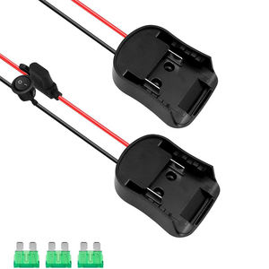 Adaptador de Conector Mini con Fusible y Cables 12AWG para Herramientas Eléctricas, Adaptador de Corriente Universal para Baterías de 18V - Product Image 3