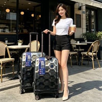 Ensemble de bagages personnalisés en ABS+PC, 3 valises à roulettes pivotantes 8 roues, bagage cabine rigide, vente en gros, prix usine