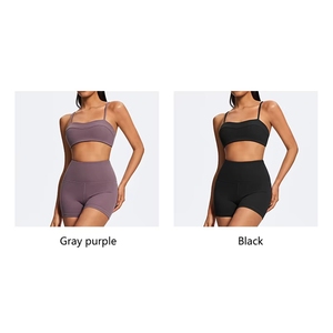 <strong>Yoga</strong> Set Woman Slim Back Sports Bra and High Waist Tight Fit Shorts Sets Sport Clothes Woman <strong>Activewear</strong> Manufacturers - Product Image 6