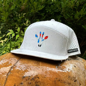 Gorra Snapback <span class=keywords><strong>de</strong></span> Alto Rendimiento Impermeable con Agujeros Cortados a Láser Estampado Camuflaje y Visera Inferior Estampada, Sombrero <span class=keywords><strong>de</strong></span> Béisbol o Golf con Logotipo Personalizado <span class=keywords><strong>de</strong></span> 7 Paneles - Product Image 2