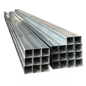 Shs Ống ống và ống thép kẽm tráng Pre mạ kẽm vuông hình chữ nhật Hollow sectionsquare ống thép carbon