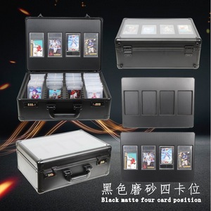 Porte-<span class=keywords><strong>cartes</strong></span> professionnel et de visite en alliage d'aluminium à fermeture éclair avec serrure à code, 4 pochettes, support pour <span class=keywords><strong>cartes</strong></span> <span class=keywords><strong>photo</strong></span>, design personnalisé - Product Image 5