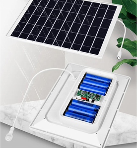 Panneau solaire 8W avec batterie 12mAh en option pour caméra de sécurité, avec ports Micro USB et USB-C pour alimentation CC 5V extérieure - Product Image 3