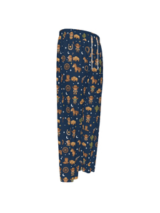 Pantalones de Pijama de Franela con Forro de Peluche para Mujer, Ropa de Dormir Cálida para Invierno - Product Image 3