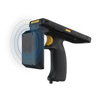 Lector de Etiquetas RFID HF de 13.56MHz para Lectura en Grupo, Pistola con Mango, PDA Android 11.0, Escáner de Código de Barras, ABS, Sellado IP67, Distancia de Lectura de 32cm