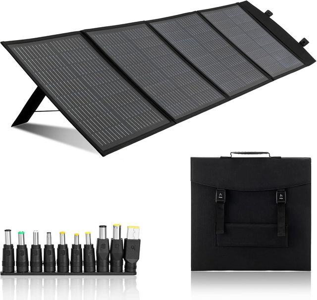 100W 18V Foldable Portable Solar Panel IP65 Waterproof Solar Charger for Power Station RV Outdoor Camping