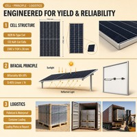 Panneau solaire bifacial demi-cellule de type N 650W 182R 132 cellules, efficacité 23,23 %, vente en gros pour distributeurs et importateurs de panneaux solaires