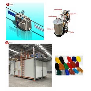نظام طلاء المسحوق الكهروستاتيكي مع آلة طلاء المسحوق + كابينة رش المسحوق + فرن معالجة الطلاء مع شهادة CE - Product Image 2