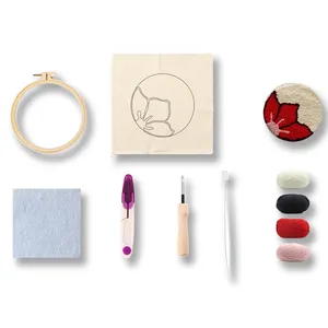 Regalo promocional Productos artesanales Punch Needle Kit Deco para DIY Your Bar Tables