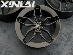 ล้อฟอร์จ XINLAI รุ่นใหม่ สีดำ ขอบดำขัดเงา 5 ก้าน ดีไซน์เว้าลึก ขนาด 19-22 นิ้ว 5x112 5x114.3 5x120 ชุด 4 ชิ้น สำหรับรถยนต์หรู - Product Image 1
