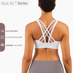 LOLOLULU soutien-gorge de Yoga pour femmes à dos croisé blanc chaud avec sous-vêtements de sport de Fitness creux Sexy