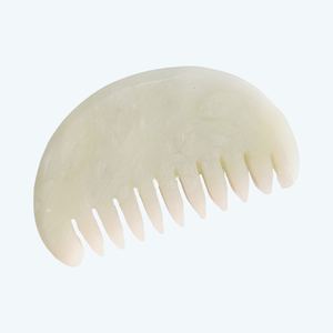 Peigne en jade naturel original, pierre de gua sha, massage corporel, soins de santé, massage - Product Image 2