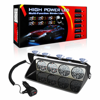 Feux stroboscopiques LED pour voiture DC12V, lampes de signalisation d'urgence, feux d'avertissement, feux clignotants pour camion, éclairage de pare-brise, double couleur