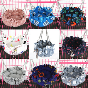 Pet <b>Bed</b> Round Cloth Print Nest For <b>Dog</b> <b>Small</b> Animal Hammock Sleeping Pad - Product Image 3