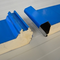 Panneau d'isolation en pu pour chambres froides/polystyrène, panneau pu pour espace de stockage froid