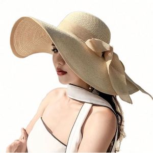 Beach <b>Straw</b> <b>Hat</b> Summer Seaside Big Brim <b>Hat</b> Sunshade Travel Versatile <b>Hat</b> - Product Image 1