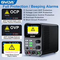 Alimentation de laboratoire GVDA avec courbe de test, régulateur de tension de banc TFT 5 chiffres 30V 10A 5A 300W, source de commutation réglable OCP OVP