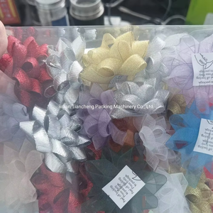 Custom Colorful Floral <span class=keywords><strong>Bow</strong></span> <span class=keywords><strong>Making</strong></span> <span class=keywords><strong>Machine</strong></span> Automático Solid PP Plastic Ribbon Gift Wrap Star <span class=keywords><strong>Bow</strong></span> Forming <span class=keywords><strong>Machine</strong></span> Film Foil - Product Image 5