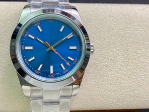 Montre automatique pour homme, sport et affaires, à succès, avec aiguilles lumineuses, cadran vert et accents éclair orange - Product Image 4