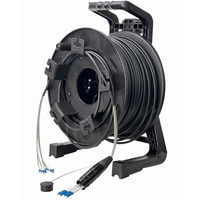 Waterproof Armoured 4 Core Outdoor LED Visual Lighting Optical Fiber Cable for M Use Fiber Optic Equipment