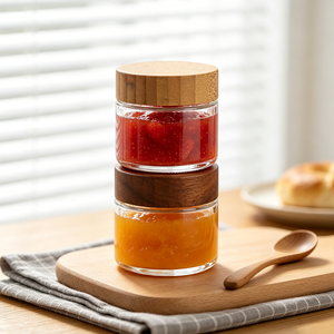 Bocaux <span class=keywords><strong>de</strong></span> conserve vides pour gelée maison, sauce au <span class=keywords><strong>miel</strong></span>, petits pots en verre portables pour emballage cadeau - Product Image 6