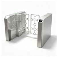 Torniquete de Acero Inoxidable para Exteriores con Reconocimiento Facial, Control de Acceso Bidireccional Anti-Embotellamiento para Fábricas y Áreas Residenciales