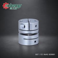 Coupleur à diaphragme unique avec moyeu en aluminium et pince à membrane en acier inoxydable 304, sans jeu, pour alignement angulaire, pour moteur pas à pas, vis à billes, CNC